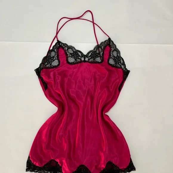 Vintage Versailles Pink Lace Trim Chemise - Picture 2 of 10